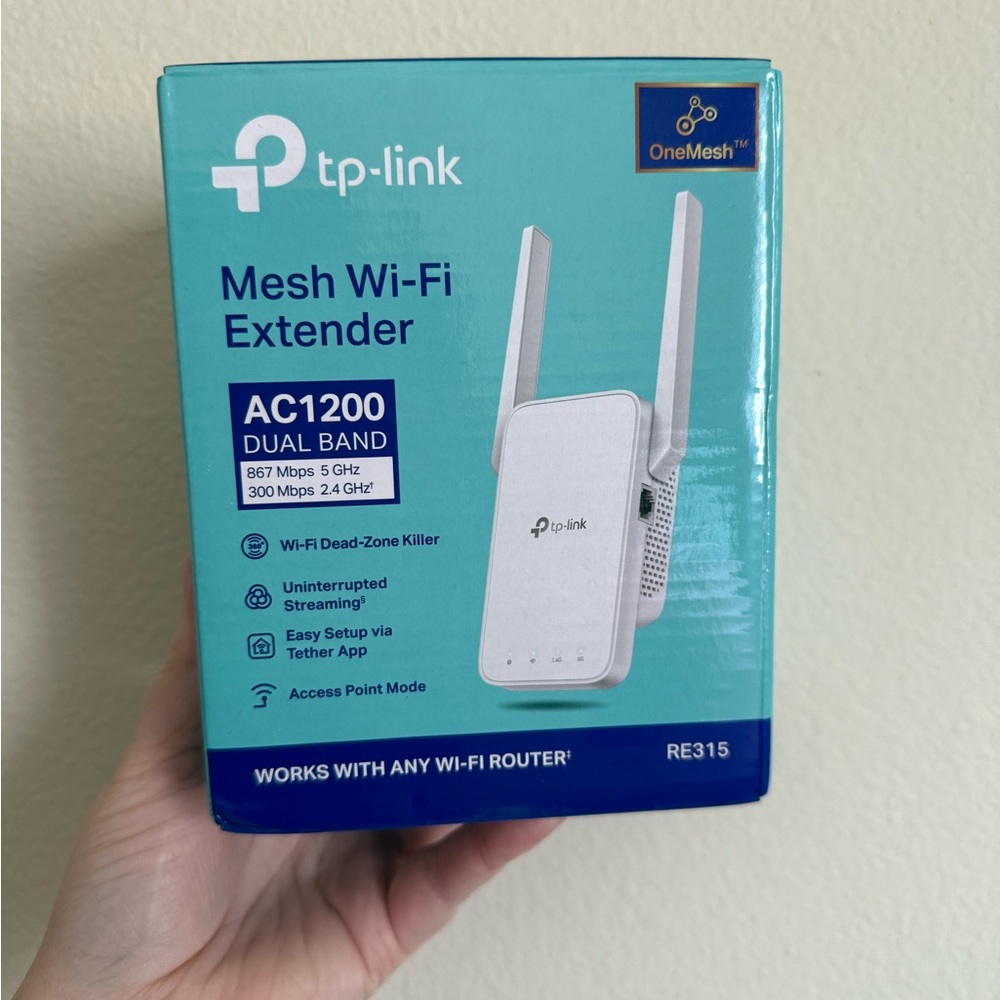 TP Link Mesh Wi-Fi Extender RE315 - Open Box